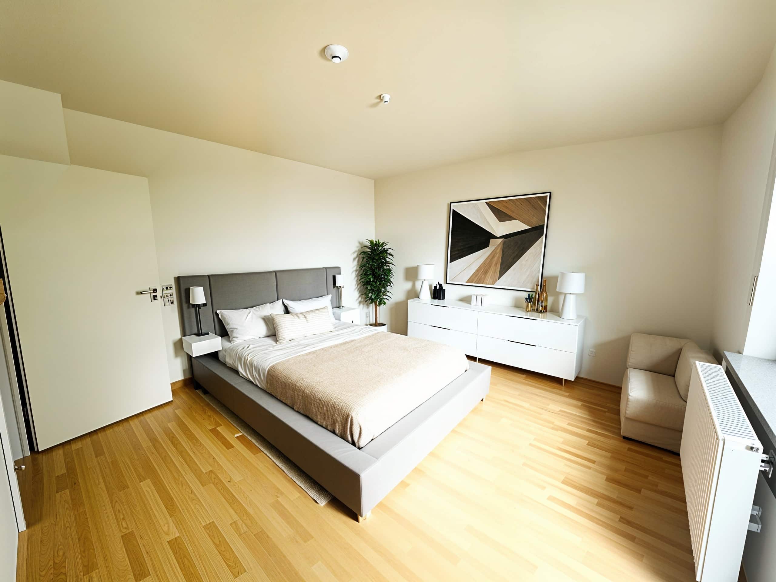 Schlafzimmer, Modern - (KI generiert)