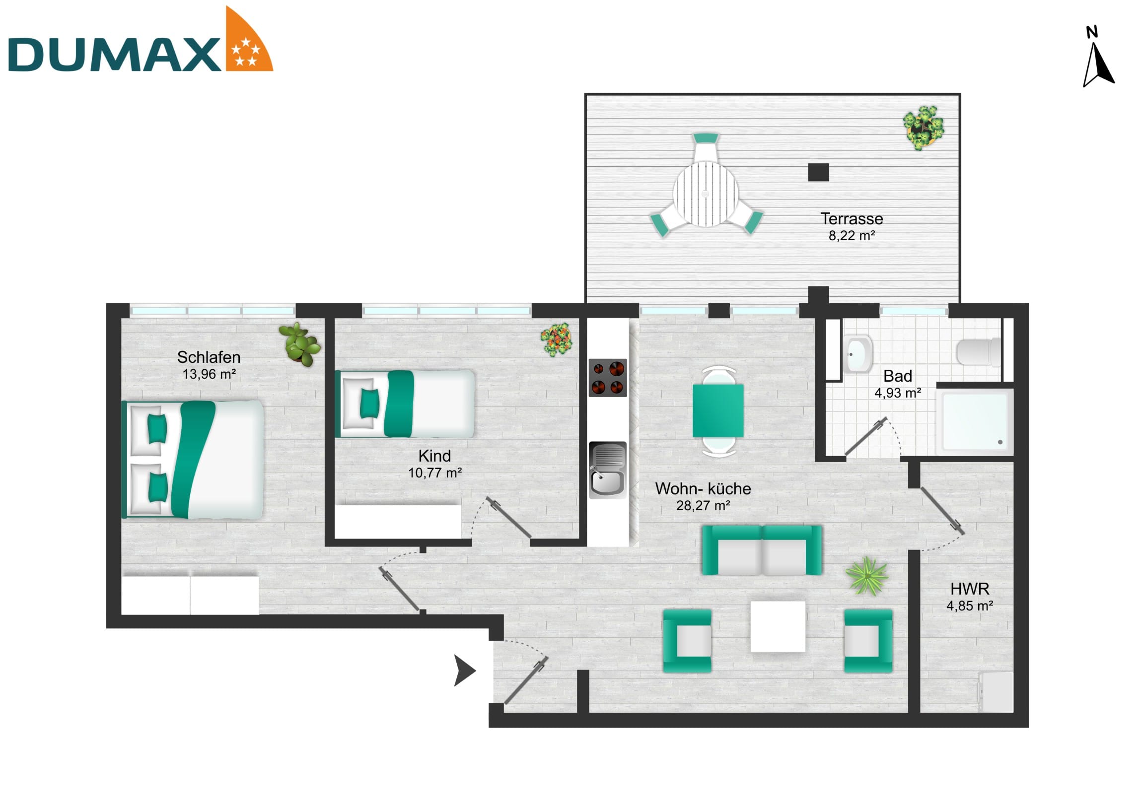 3 ZKB-WHG mit Terrasse und Traumküche in Twistringen 3 ZKB-WHG mit Terrasse und Traumküche in Twistringen