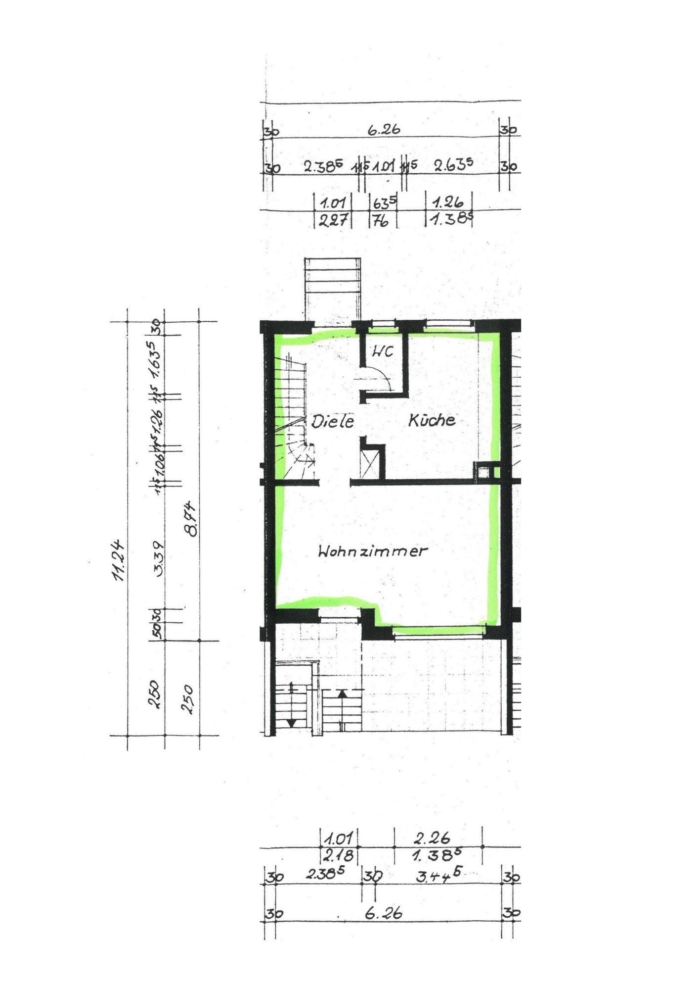 Grundriss EG Samenfeldstr. 9